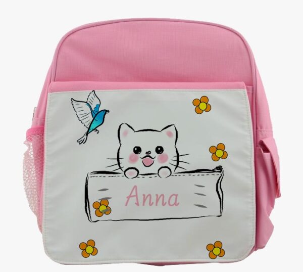 Cartable Chat Personnalisé pour Enfant