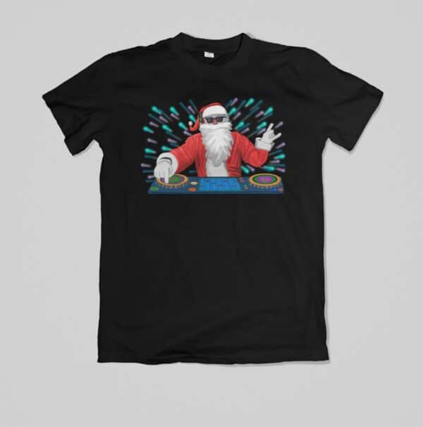 T-Shirt DJ Père Noël Personnalisé