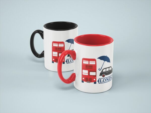 Tasse Londres Rouge et Noir – Image 7