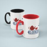 Tasse Londres Rouge et Noir – Image 4
