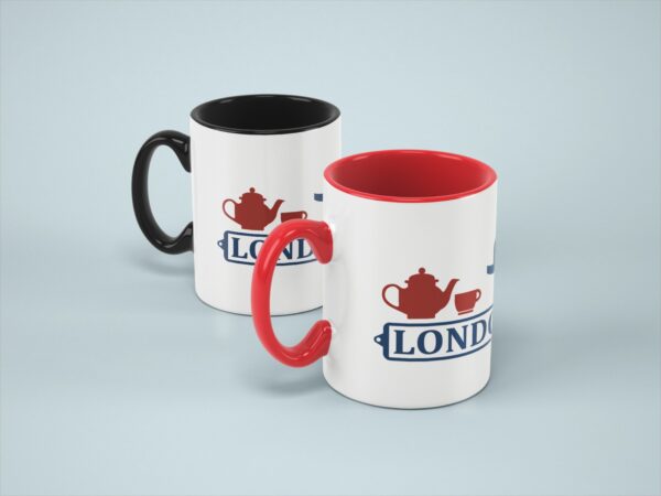 Tasse Londres Rouge et Noir – Image 4