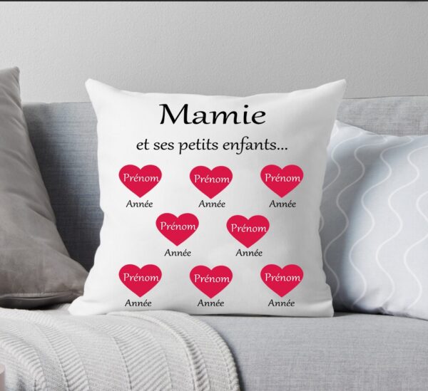 Coussin personnalisable