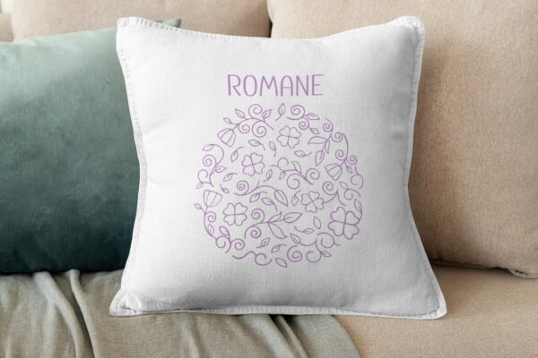 Coussin plante personnalisé