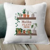 Coussin plante personnalisé