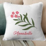 Coussin plante personnalisé