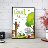 Cadeau naissance : tableau personnalisé