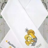 Linge blanc baptême - Vierge et l'enfant 