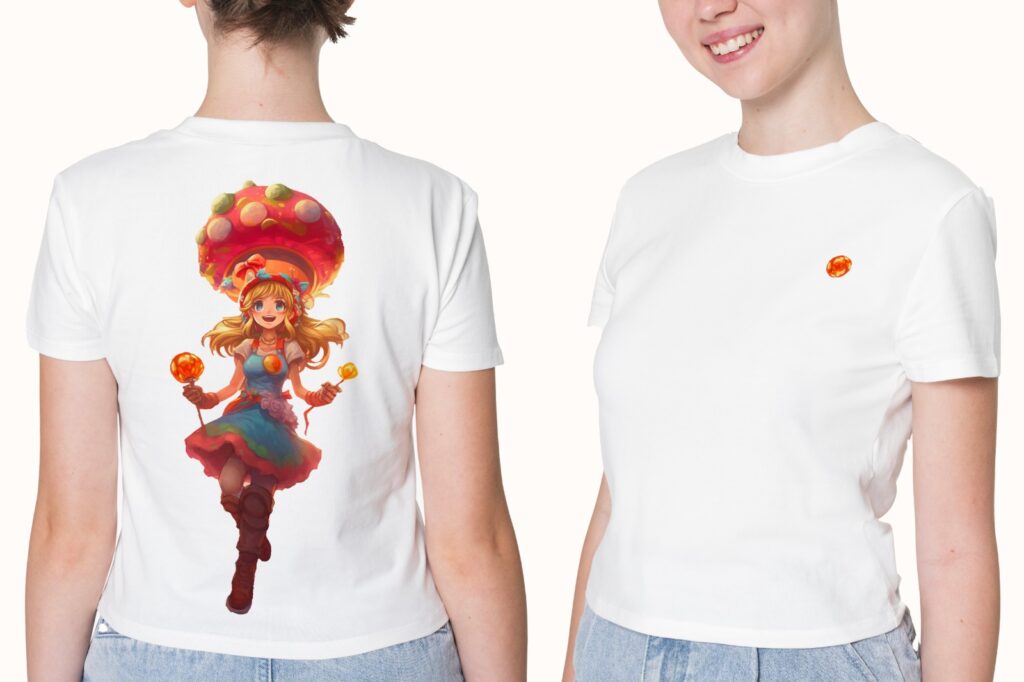 T-Shirt Femme Manga Death Note - Manches Courtes, Col Rond - Coton Ringspun - Print Ryuk