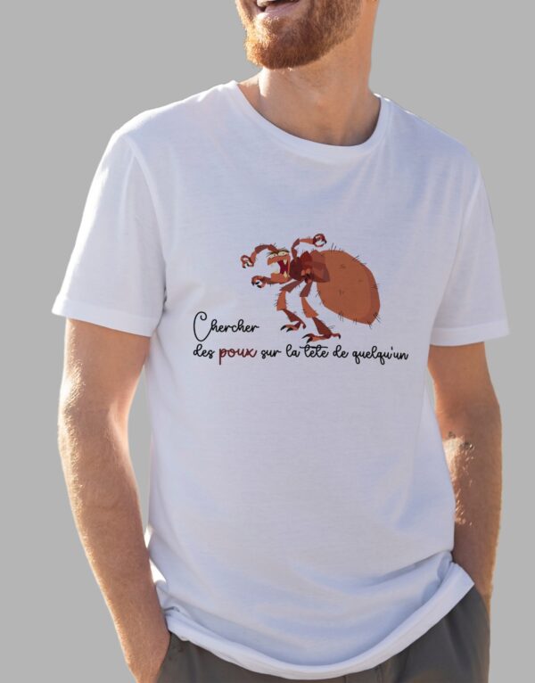 T-shirt humour poux