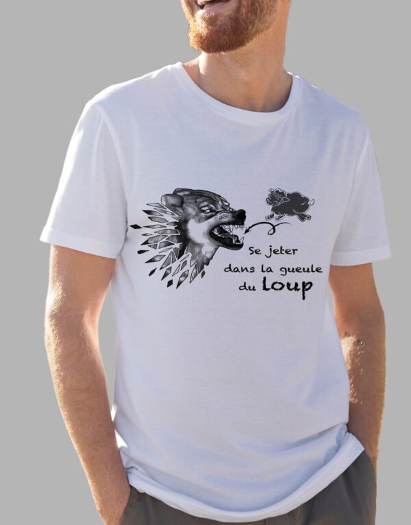 t-shirt humour loup