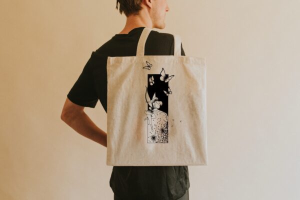 Totebag personnalisé : écriture féerique – Image 3