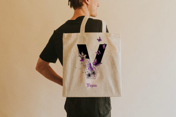 Totebag personnalisé : écriture féerique – Image 8