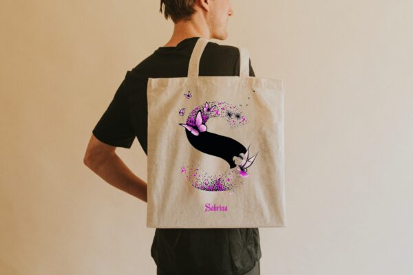 Totebag personnalisé : écriture féerique – Image 7