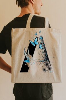 Totebag personnalisé : écriture féerique