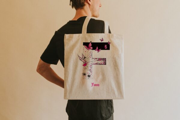 Totebag personnalisé : écriture féerique – Image 6