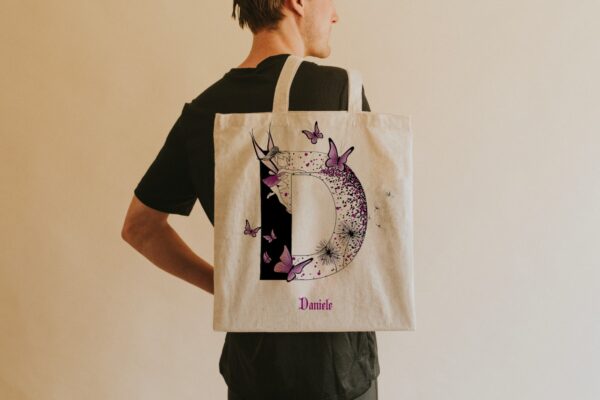 Totebag personnalisé : écriture féerique – Image 5