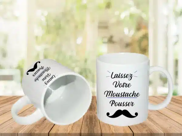 Movember moustache - Mug – Image 3