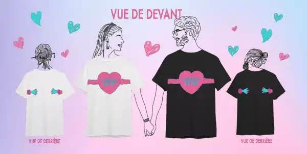 T-shirt Couple Saint-Valentin – Image 2