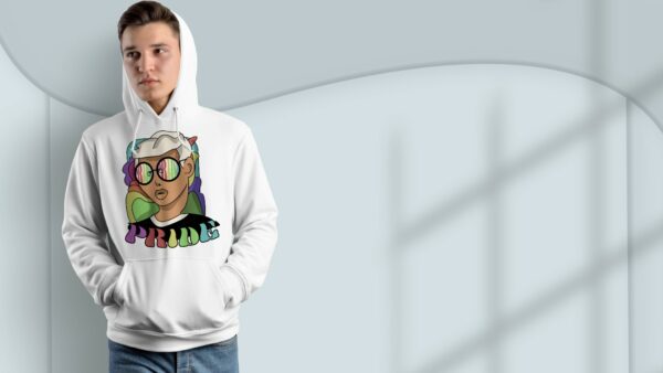 Sweat LGBT blanc – Image 3