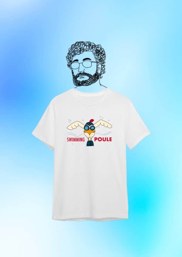 Tshirt humoristique : Swimming poule – Image 6