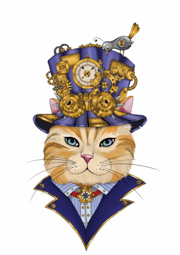 Steampunk fashion style : Chat – Image 3