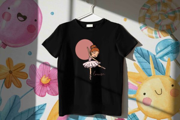 t-shirt fille ballerine