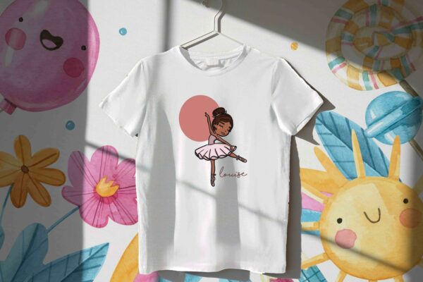 t-shirt fille ballerine