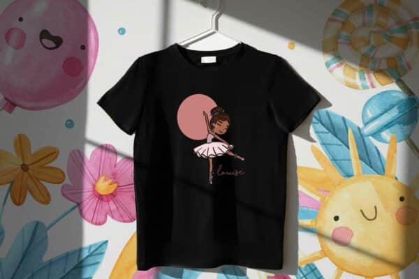 t-shirt fille ballerine