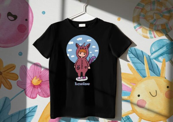 LICORNE T SHIRT FILLE