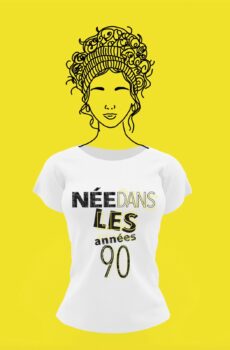 t-shirt née dans les années 90