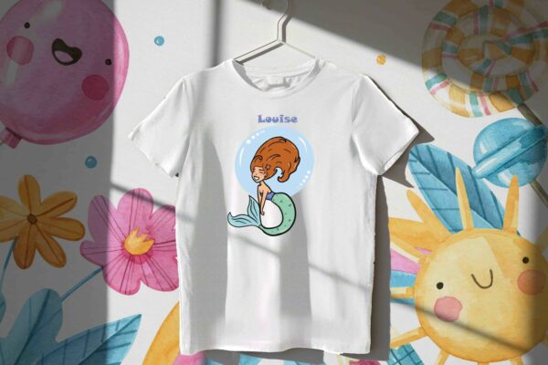 sirène t-shirt fille