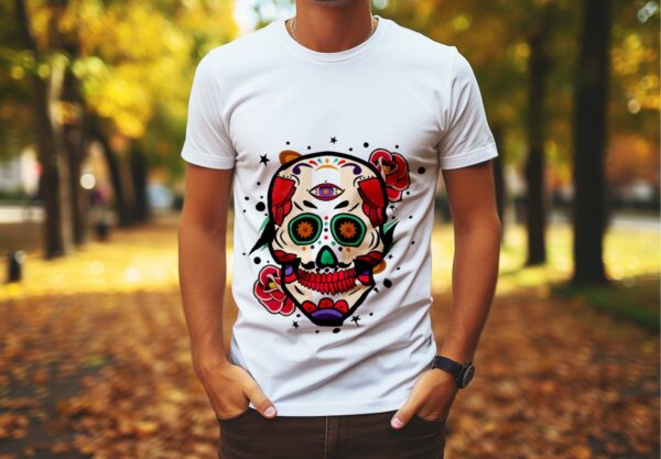 t-shirt tête de mort – Image 2