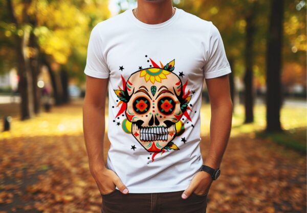 t-shirt tête de mort – Image 11