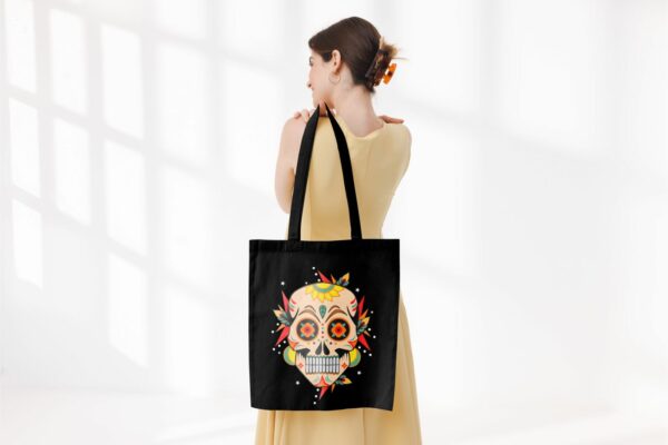 Tote bag tête de mort – Image 13