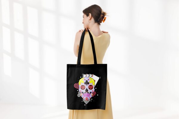 Tote bag tête de mort – Image 15