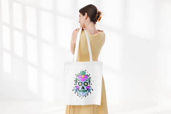 Tote bag tête de mort – Image 10