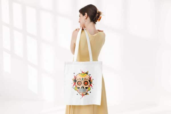 Tote bag tête de mort – Image 9