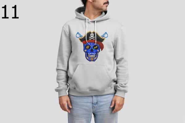 Sweat à Capuche Mixte Skull Art