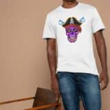 T-shirt Mixte Skull Art