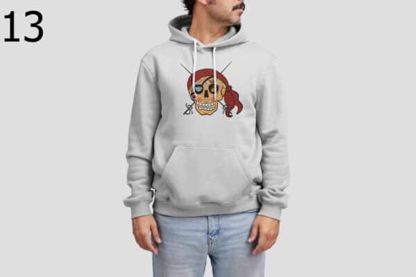 Sweat à Capuche Mixte Skull Art