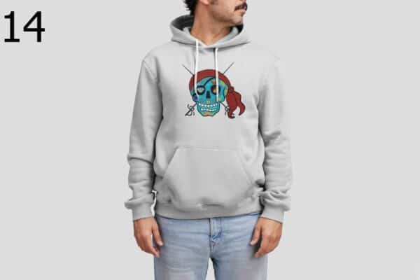 Sweat à Capuche Mixte Skull Art