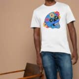 T-shirt Mixte Skull Art