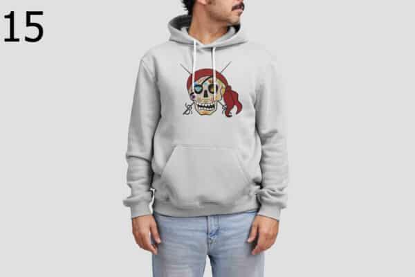 Sweat à Capuche Mixte Skull Art
