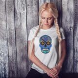 T-shirt Femme Skull Art