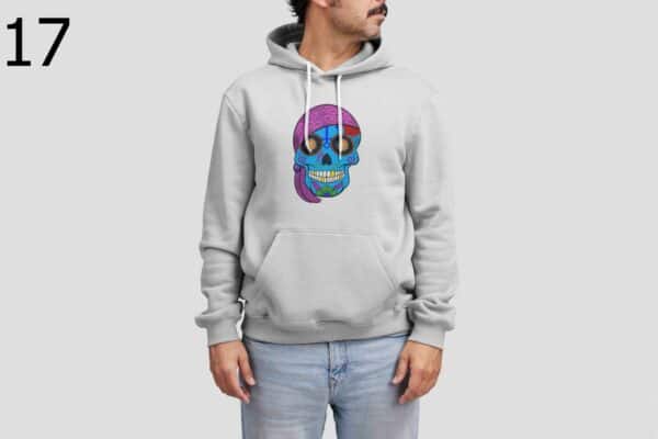 Sweat à Capuche Mixte Skull Art