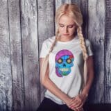 T-shirt Femme Skull Art