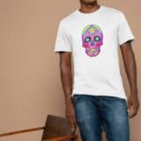 T-shirt Mixte Skull Art