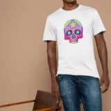 T-shirt Mixte Skull Art