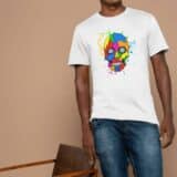 T-shirt Mixte Skull Art