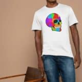 T-shirt Mixte Skull Art